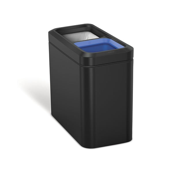 Matt fekete acél szelektív szemetes 20 l – simplehuman