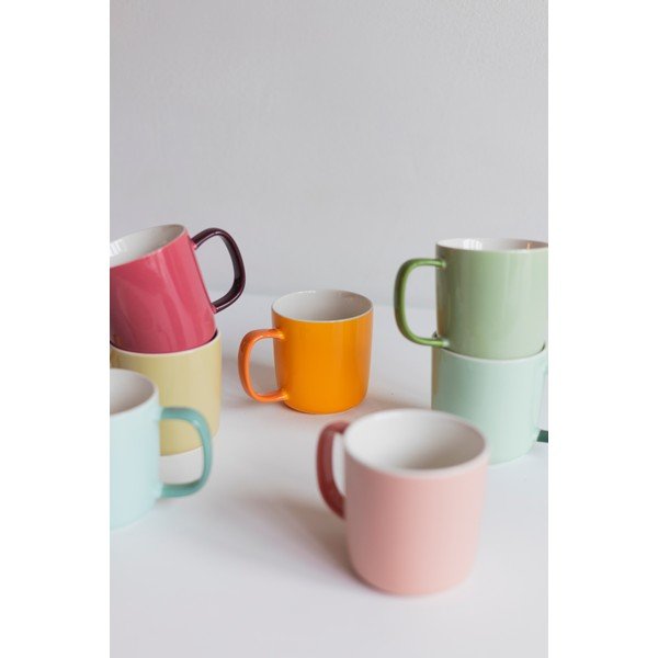 Rózsaszín new bone china bögre 370 ml Mae – ONA-image-4