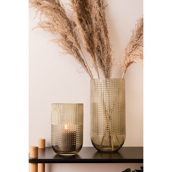 Attract zöld üveg váza, magasság 20 cm - PT LIVING-image-1