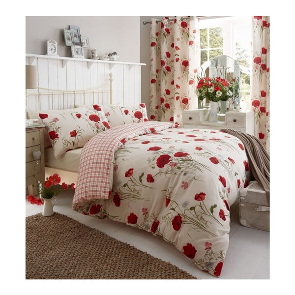 Wild Poppies ágyneműhuzat, 200 x 200 cm - Catherine Lansfield-image-2