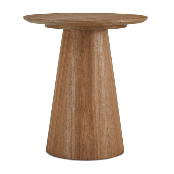 Natúr színű dohányzóasztal tölgyfa dekorral ø 45 cm Tango – Furnhouse-image-1