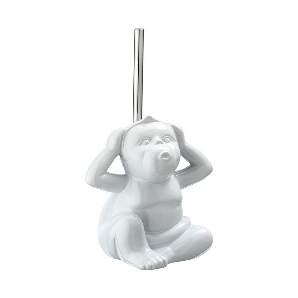 Monkey Silent kerámia WC-kefe - Wenko-image-1