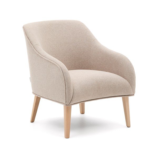Bézs fotel Bobly – Kave Home-image-4