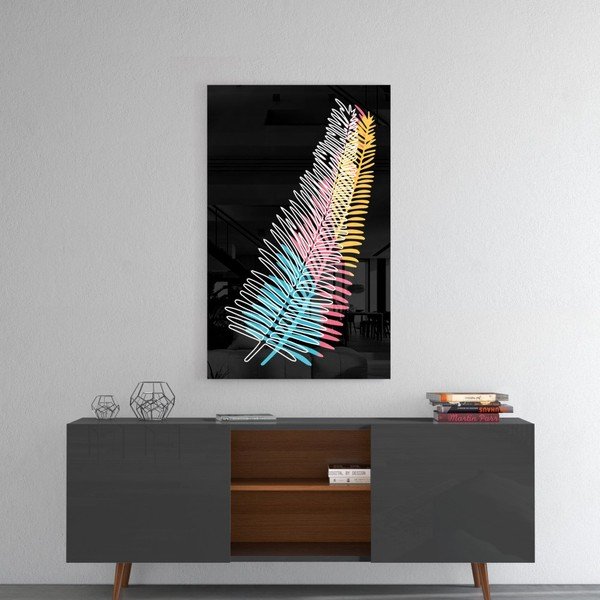 Colored Fern üvegkép, 46 x 72 cm - Insigne-image-3