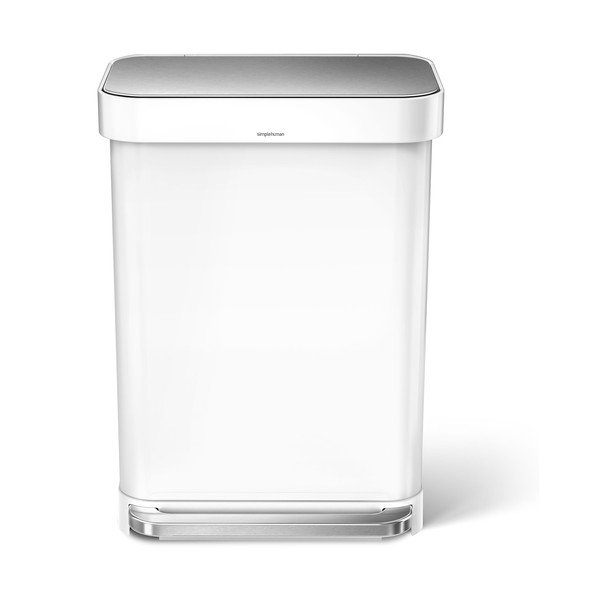 Fehér acél pedálos szemetes 55 l – simplehuman-image-3