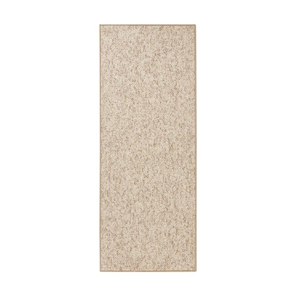 Világosbarna futószőnyeg 80x300 cm Wolly – BT Carpet