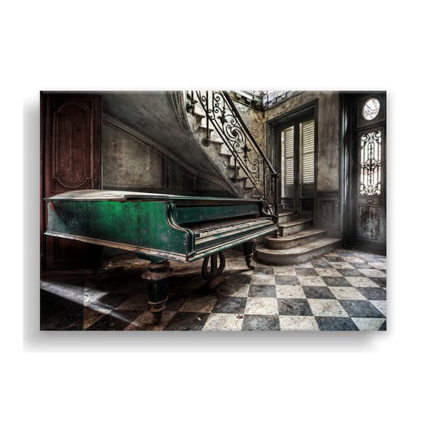 Canvas Silver Uno Piano kép, 85 x 113 cm - Styler