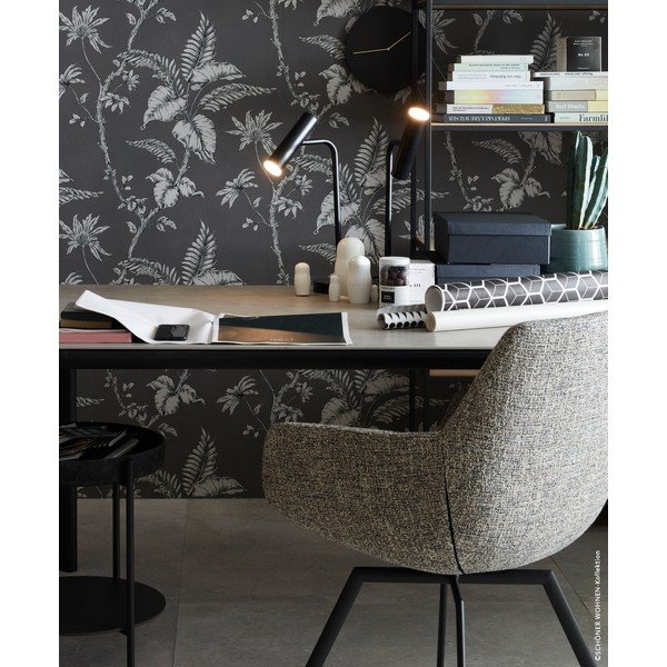 Fekete LED dimmelhető asztali lámpa (magasság 48 cm) Stina – Fischer & Honsel-image-1