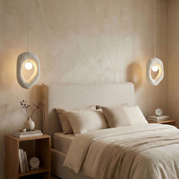 Fehér fém függőlámpa Lore – Opviq lights-image-1