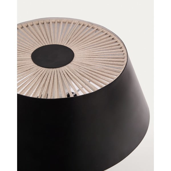 Fekete asztali lámpa fém búrával (magasság 32 cm) Ancare – Kave Home-image-3