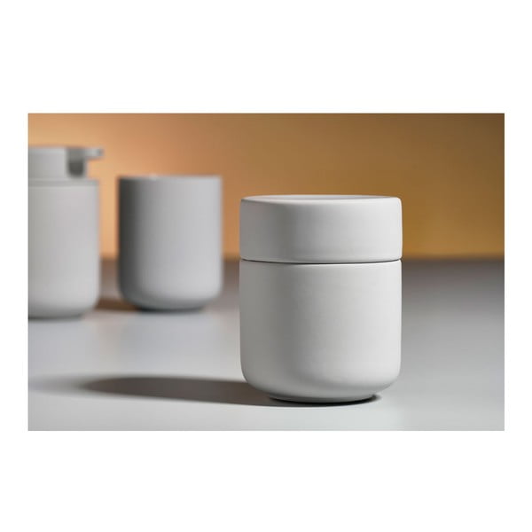 UME világosszürke agyagkerámia doboz tetővel - Zone-image-1