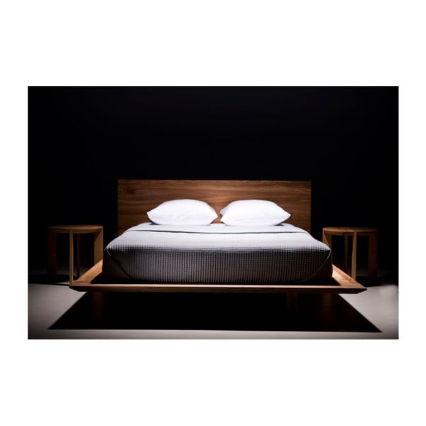 Slim olajkezelt kőrisfa ágy, 160 x 210 cm - Mazzivo