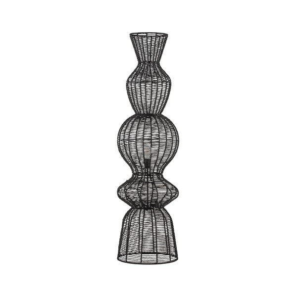 Matt fekete kötél állólámpa (magasság 136 cm) Breena – Nova Luce