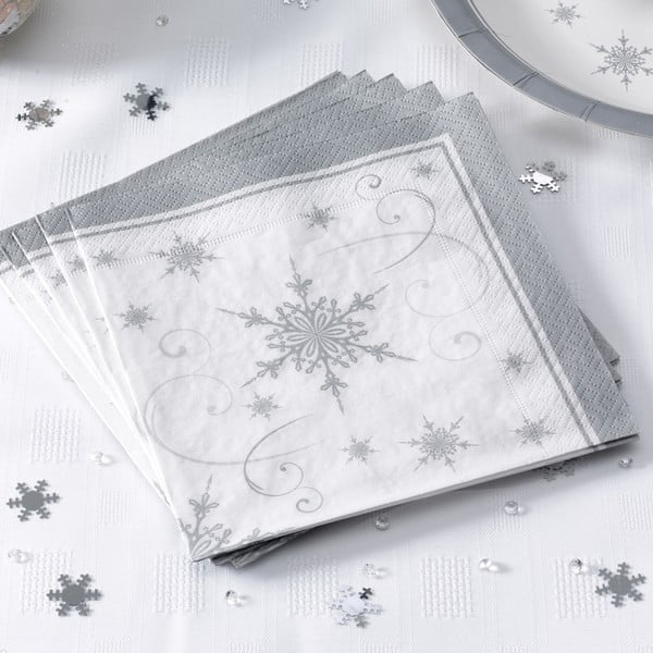 Shimmering Snowflake 20 db-os szalvétaszett - Neviti