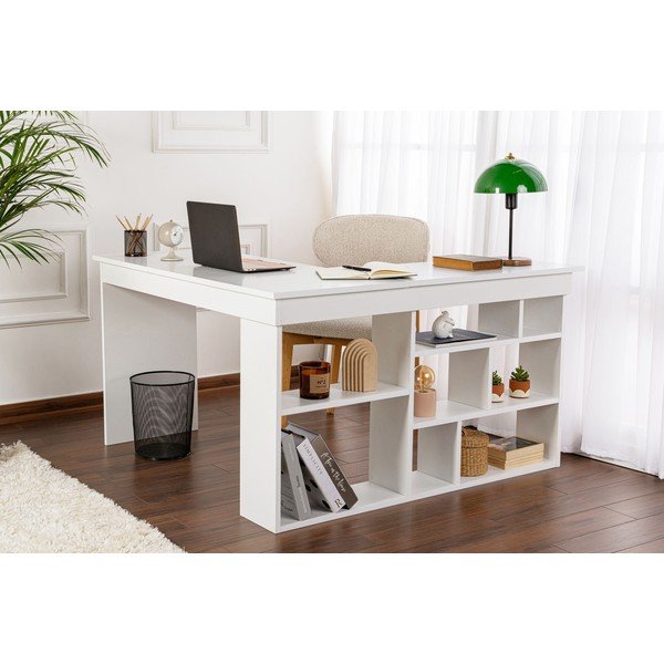 Matt íróasztal 120x130 cm Vesper – Kalune Design-image-2