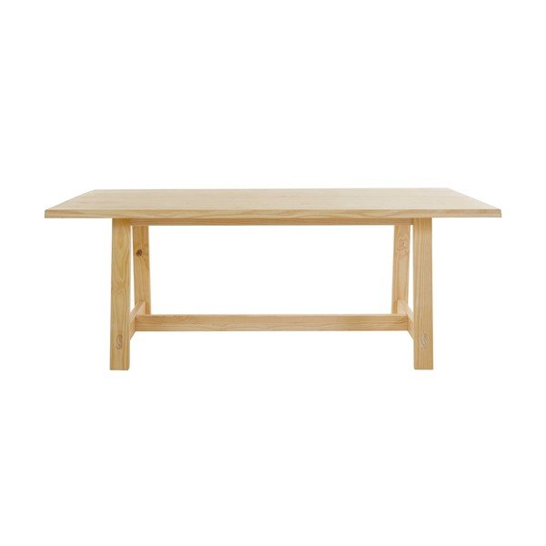 Natúr színű borovi fenyő étkezőasztal 100x200 cm Derby – Støraa