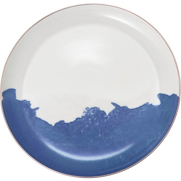 Rosie 2 db-os kék-fehér porcelán desszertes tányér szett, ø 21 cm - Westwing Collection