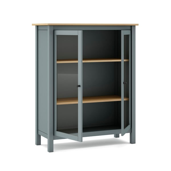 Szürkészöld borovi fenyő tálalószekrény 90x110x40 cm Misti – Marckeric-image-3