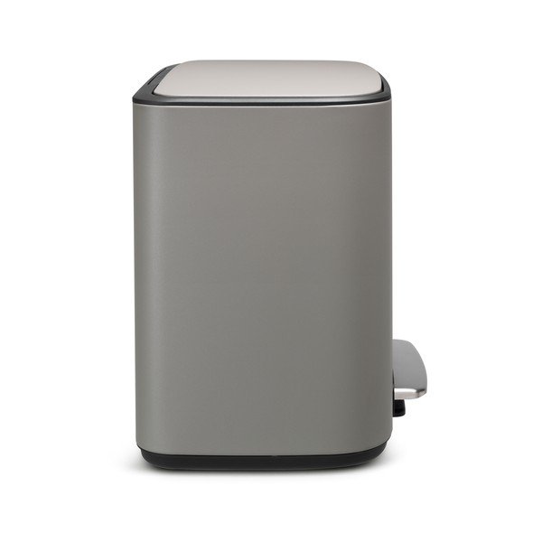 Világosszürke acél szelektív pedálos szemetes 34 l Bo – Brabantia-image-2