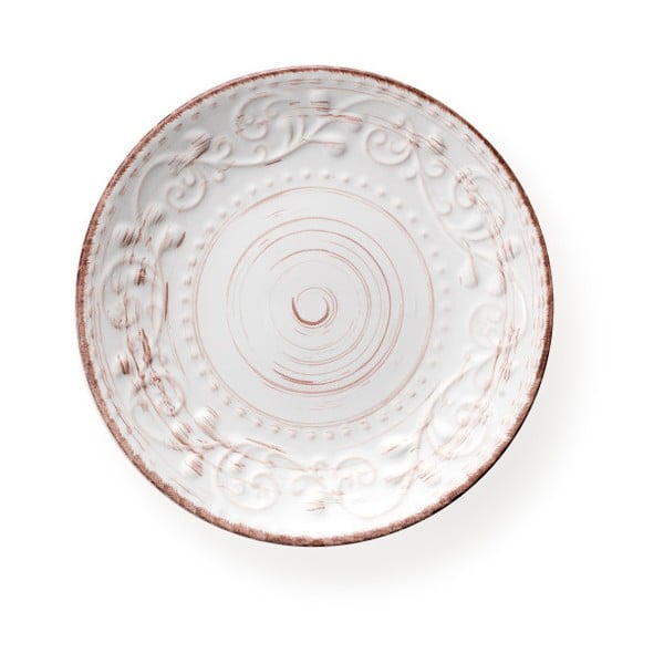 Serendipity fehér kőcserép desszertes tányér, ⌀ 21 cm - Brandani