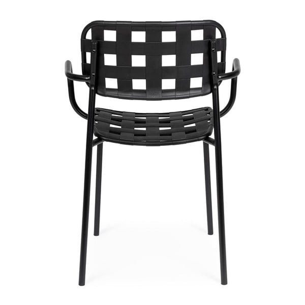 Fekete fém kerti szék szett 4 db-os Clover   – Bizzotto-image-4