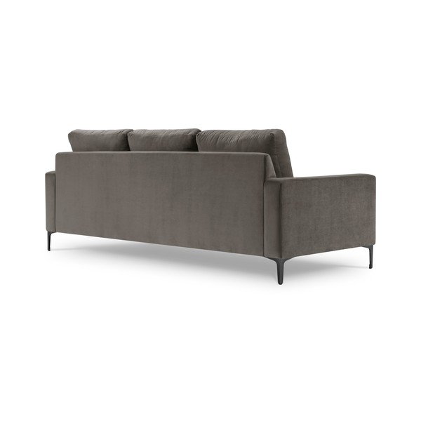 Harmony szürke bársony kanapé, 220 cm - Kooko Home-image-3