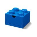 Kék, fiókos tárolódoboz, 15 x 16 cm - LEGO®