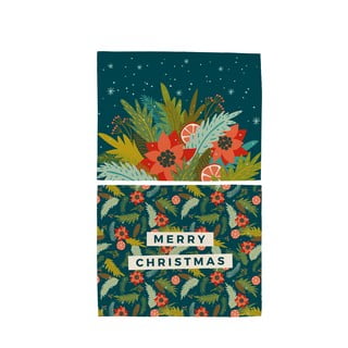 Happy Merry 2 db pamut tányéralátét karácsonyi mintával, 45 x 35 cm - Butter Kings