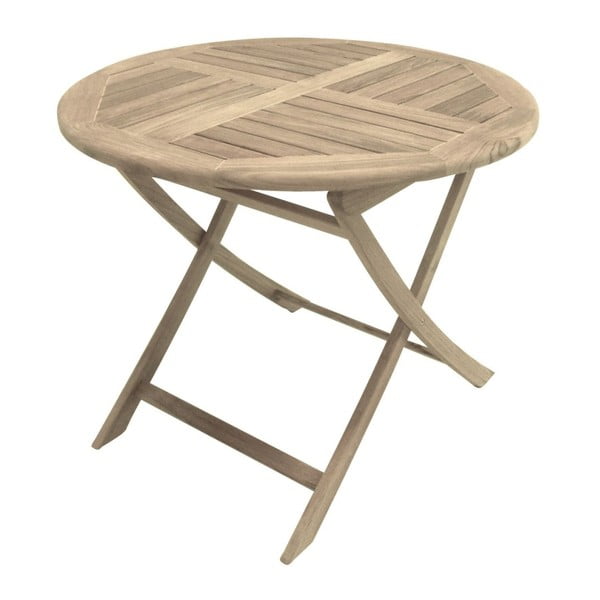Solo összecsukható teakfa kerti asztal, ⌀ 90 cm - ADDU