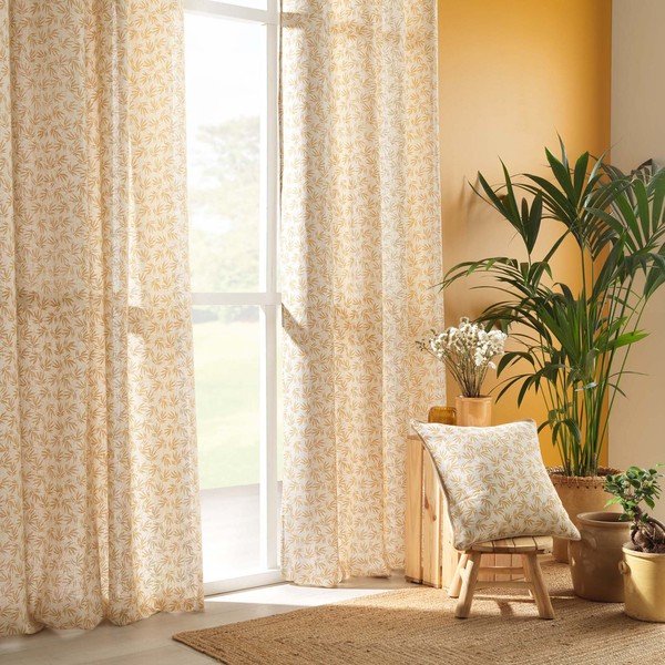 Sárga-fehér függöny 140x240 cm Maddy – douceur d'intérieur-image-3