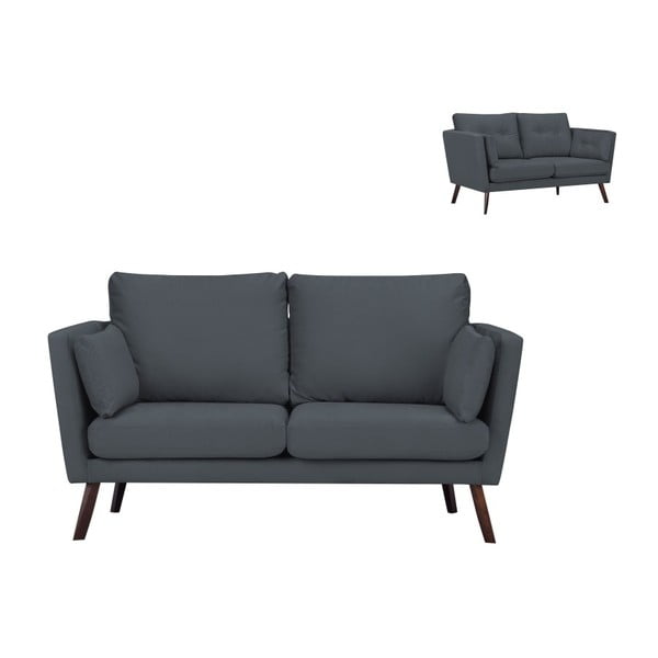 Elena sötétszürke kétszemélyes kanapé - Mazzini Sofas-image-1