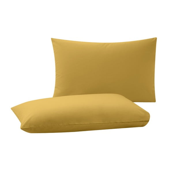 Basic 2 db-os sárga párnahuzat szett, 50 x 70 cm - Bella Maison