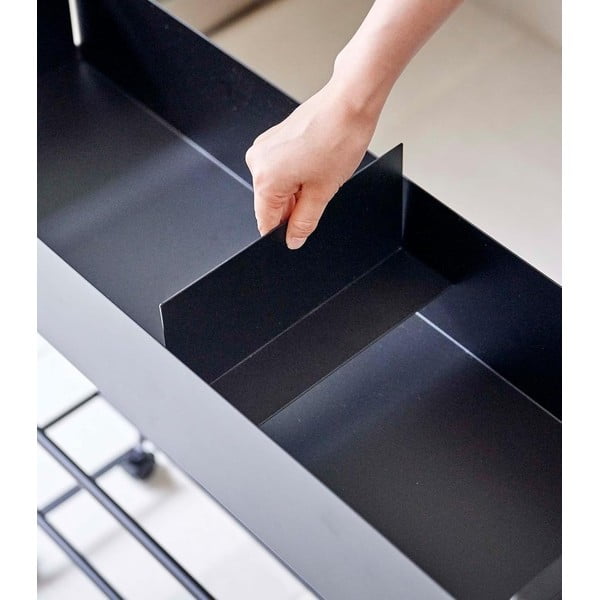 Fekete fém gyerek cipőtartó 74,5x74,5x22 cm Tower – YAMAZAKI-image-1