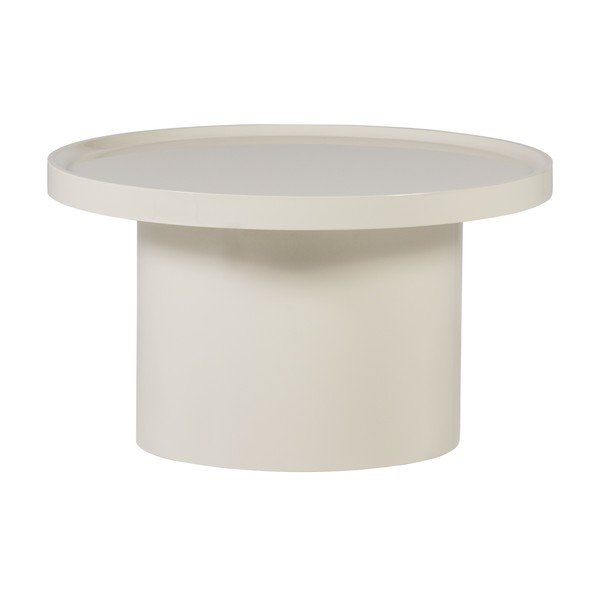 Szürkésbézs kerek dohányzóasztal ø 70 cm Veluna – WOOOD