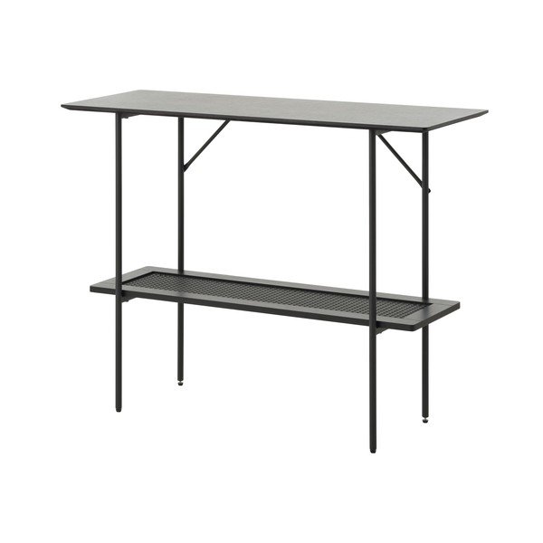 Fekete konzolasztal 37x100 cm Pensacola – Unique Furniture