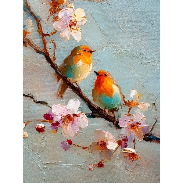 Nyomtatott keretezett kép 60x80 cm Robins – Styler