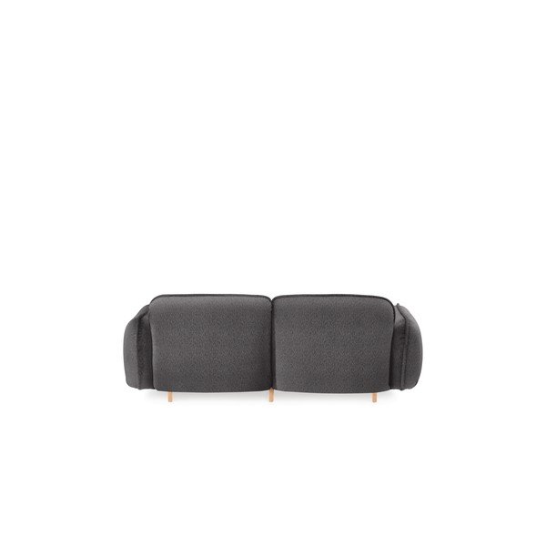 Sötétszürke buklé kanapé 188 cm Bean – EMKO-image-3