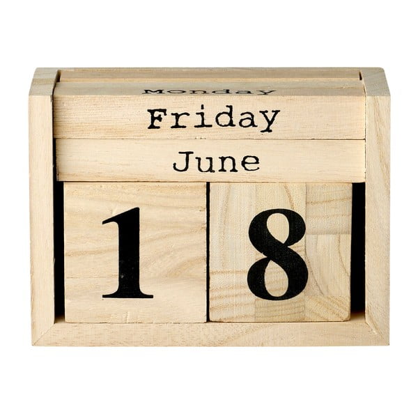 Calendar naptár fából - Bloomingville