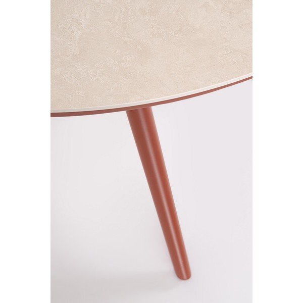 Kerek kerti étkezőasztal kő asztallappal ø 120 cm Cabas – Bizzotto-image-3