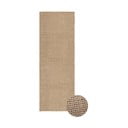 Natúr színű mosható-kézi szövésű gyapjú futószőnyeg 80x230 cm Unexpected Wool – Lorena Canals