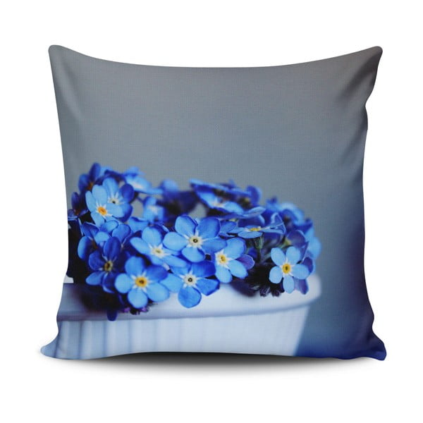 Cushion Love Azulo Gris pamut keverék párnahuzat, 45 x 45 cm