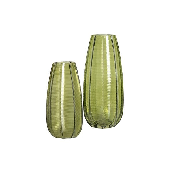 Kali zöld üvegváza, magasság 28 cm - WOOOD-image-1