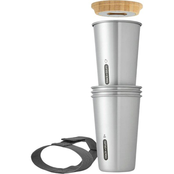 Ezüstszínű rozsdamentes acél utazóbögre 500 ml – Black + Blum-image-3