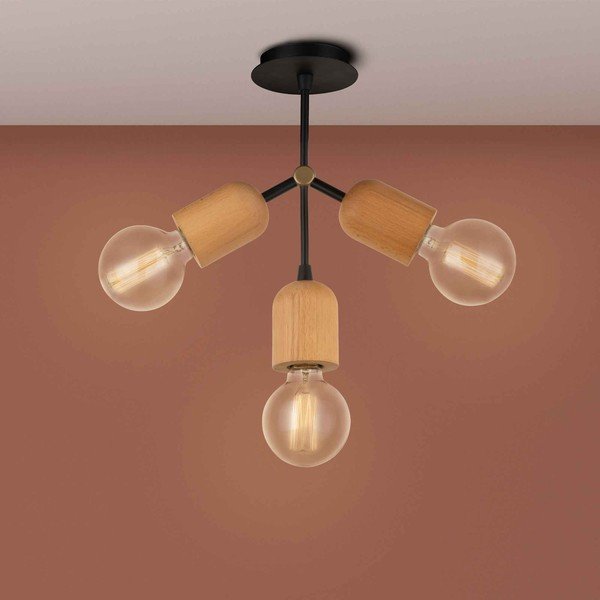 Fekete-natúr színű függőlámpa Dna – Squid Lighting-image-1