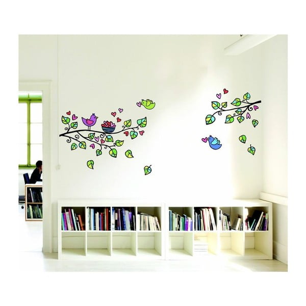 Birds And Hearts öntapadós falmatrica - Ambiance-image-4