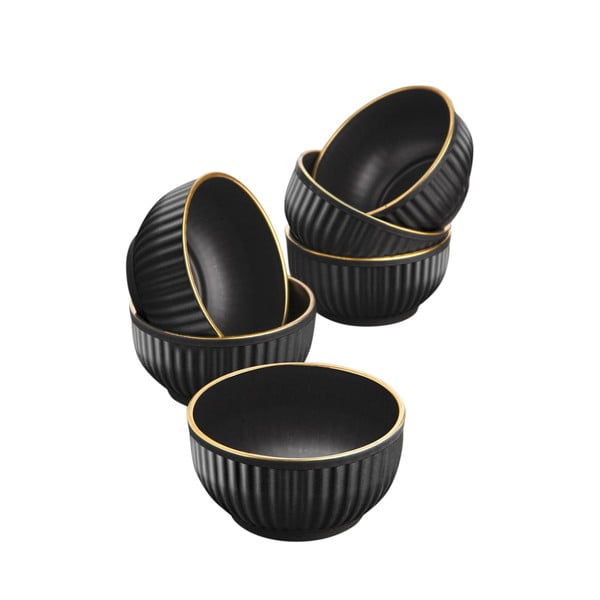 Fekete tálka szett 6 db-os 0.25 l – Hermia-image-3