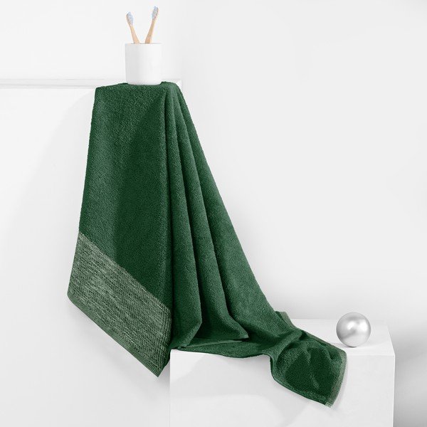 Zöld frottír pamut törölköző 50x90 cm Aria – AmeliaHome-image-2