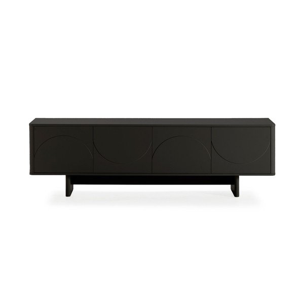 Fekete TV-állvány 180x55x40 cm Solei – MOME