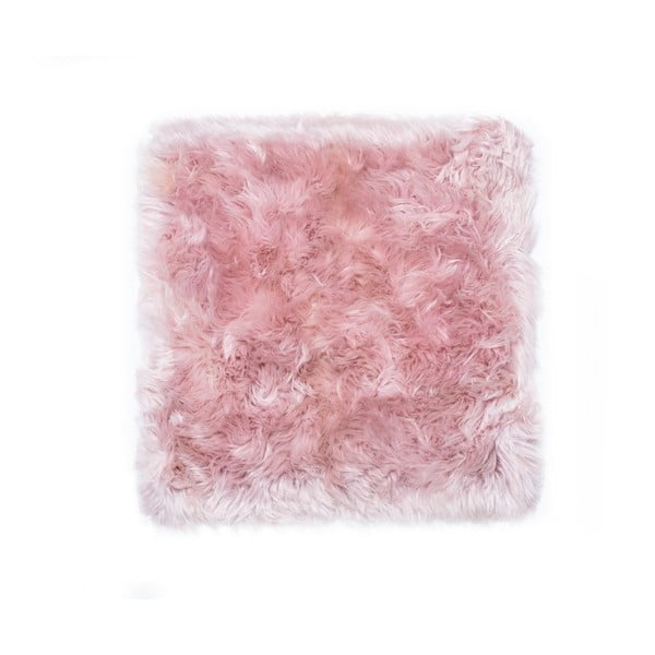 Zealand Square rózsaszín bárányszőrme szőnyeg, 70 x 70 cm - Royal Dream