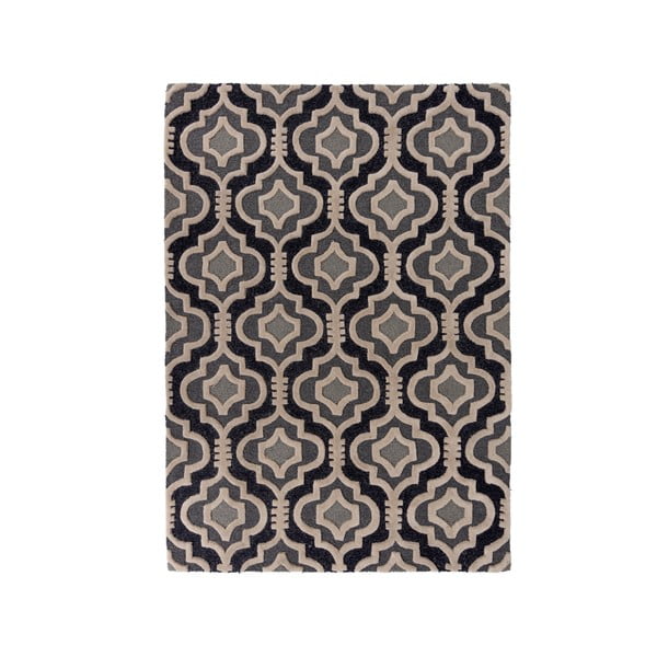 Szürke gyapjú szőnyeg 170x120 cm Moorish Amira - Flair Rugs